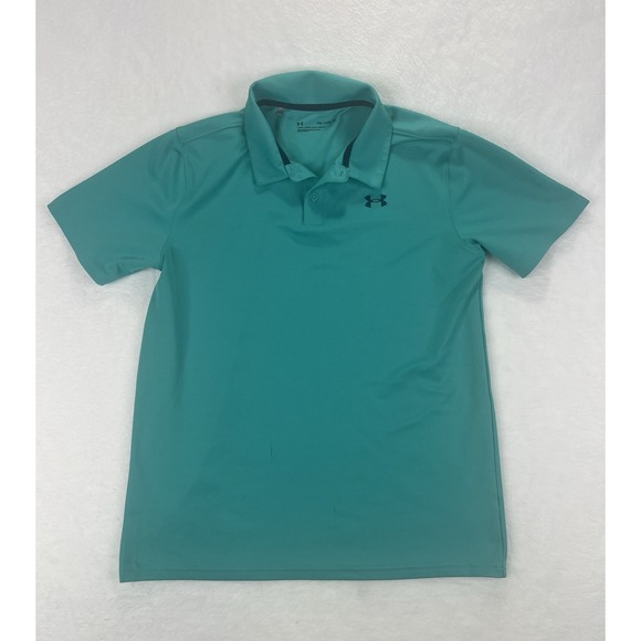 Under Armour Other - Under‎ Armour Youth XL Golf Polo Shirt Loose Fit Teal Green Short Sleeve Boys